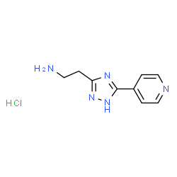 1H-1,2,4-Triazole-3-ethanamine, 5-(4-pyridinyl)-, hydrochloride (1:1) Structure