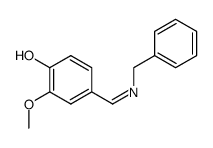 N-(4-hydroxy-3-methoxybenzylidene)benzylamine结构式