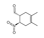 (4R,5R)-1-C-(1,2-dimethyl-4-nitrocyclohex-1-en-5-yl)carbaldehyde Structure