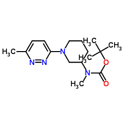 2-Methyl-2-propanyl methyl[1-(6-methyl-3-pyridazinyl)-3-piperidinyl]carbamate picture