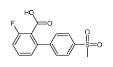 2-fluoro-6-(4-methylsulfonylphenyl)benzoic acid结构式