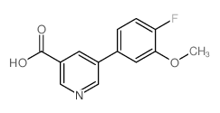 5-(4-氟-3-甲氧基苯基)烟酸结构式