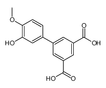 5-(3-hydroxy-4-methoxyphenyl)benzene-1,3-dicarboxylic acid结构式