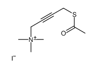 S-(4-acetylmercaptobut-2-ynyl)trimethylammonium结构式