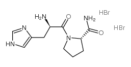 L-Prolinamide,D-histidyl-, dihydrobromide结构式