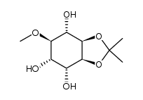 (1R,2R,3R,4S,5R,6S)-2,3,6-trihydroxy-4,5-di-O-isopropylidene-1-O-methylcyclohexane Structure