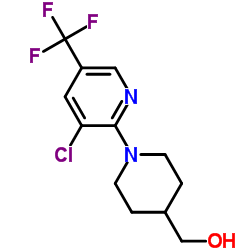 (3'-Chloro-5'-trifluoromethyl-3,4,5,6-tetrahydro-2H-[1,2']bipyridinyl-4-yl)-Methanol结构式