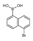 Boronic acid, (5-bromo-1-naphthalenyl)- (9CI) structure