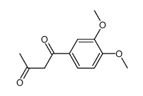 1-(3,4-dimethoxyphenyl)butane-1,3-dione structure