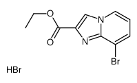 8-Bromo-imidazo[1,2-a]pyridine-2-carboxylic acid ethyl ester hydrobromide structure