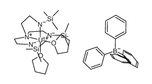 [U(N(CH2CH2NSiMe3)3)(THF)2][BPh4] Structure