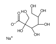 sodium,(3S,4R,5R)-2,3,4,5,6-pentahydroxy-2-(hydroxymethyl)hexanoate结构式