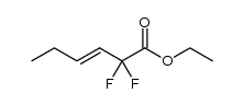 ethyl 2,2-difluorohex-3-enoate Structure