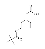 3-(2-(pivaloyloxy)ethyl)pent-4-enoic acid Structure