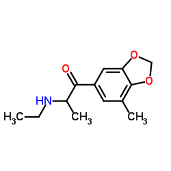 2-(乙基氨基)-1-(7-甲基-1,3-苯并二恶茂-5-基)-1-丙星空app结构式