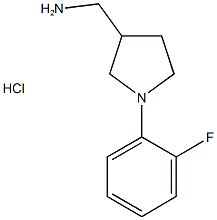 {[1-(2-fluorophenyl)pyrrolidin-3-yl]methyl}amine hydrochloride Structure
