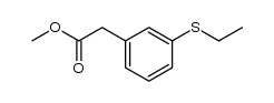 methyl 3-ethylthiophenylacetate Structure