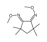 1-N,2-N-dimethoxy-3,3,5,5-tetramethylcyclopentane-1,2-diimine Structure