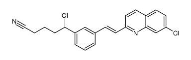 (E)-δ-chloro-3-[2-(7-chloro-2-quinolinyl)ethenyl]benzenepentanenitrile Structure