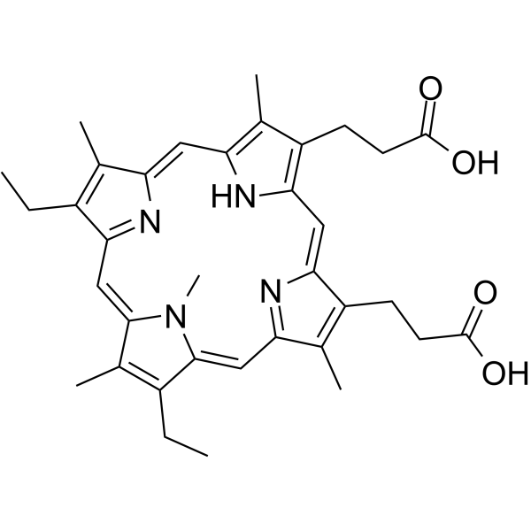 N-甲基卟啉二丙酸 IX结构式