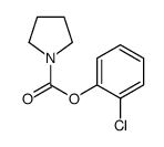 (2-chlorophenyl) pyrrolidine-1-carboxylate结构式