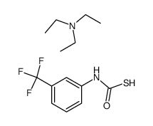 (3-Trifluoromethyl-phenyl)-thiocarbamic acid; compound with triethyl-amine结构式