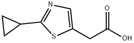 (2-cyclopropyl-1,3-thiazol-5-yl)acetic acid结构式