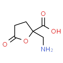 2-Furancarboxylicacid,2-(aminomethyl)tetrahydro-5-oxo-(9CI)结构式