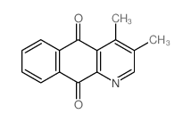 Benzo[g]quinoline-5,10-dione,3,4-dimethyl- Structure