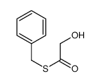 S-benzyl 2-hydroxyethanethioate结构式