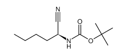 Carbamic acid, (1-cyanopentyl)-, 1,1-dimethylethyl ester, (S)- (9CI) Structure