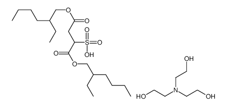 1,4-bis(2-ethylhexyl) 2-sulphosuccinate, compound with 2,2',2''-nitrilotri[ethanol] (1:1) Structure