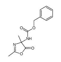 2-Oxazoline-4-carbamic acid,2,4-dimethyl-5-oxo-,benzyl ester (8CI)结构式