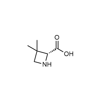 (R)-3,3-二甲基氮杂环丁烷-2-羧酸结构式