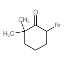 2-溴-6,6-二甲基环己酮结构式