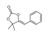 5-benzylidene-4,4-dimethyl-1,3-dioxolan-2-one Structure