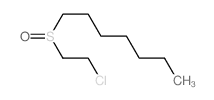 Heptane,1-[(2-chloroethyl)sulfinyl]- Structure