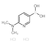 6-(DIMETHYLAMINO)-3-PYRIDINYL BORONIC ACID HYDROCHLORIDE Structure