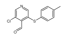 3-[(4-methylphenyl)thio]-5-chloro-4-pyridinecarboxyaldehyde结构式