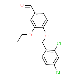 4-[(2,4-dichlorophenyl)methoxy]-3-ethoxybenzaldehyde structure