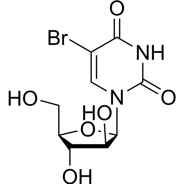 2,4(1H,3H)-Pyrimidinedione,1-b-D-arabinofuranosyl-5-bromo- Structure