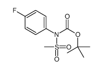 Carbamic acid, (4-fluorophenyl)(methylsulfonyl)-, 1,1-dimethylethyl ester (9CI)结构式