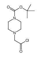 tert-butyl 4-(2-chloro-2-oxoethyl)piperazine-1-carboxylate结构式