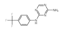 N-[4-(trifluoromethyl)phenyl]-1,3,5-triazine-2,4-diamine结构式