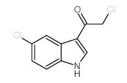 2-CHLORO-1-(5-CHLORO-1H-INDOL-3-YL)-ETHANONE Structure