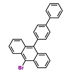 9-[1,1'-Biphenyl]-4-yl-10-bromoanthracene structure