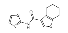 4,5,6,7-tetrahydro-benzo[b]thiophene-3-carboxylic acid thiazol-2-ylamide Structure