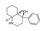(4S,4aS,8aS)-4-Phenyldecahydro-4-quinolinol Structure