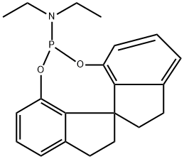 (11aS)-dioxaphosphocin- 5-amine, N,N-diethyl-10,11,12,13-tetrahydro-Diindeno[7,1-de:1,7-fg][1,3,2]结构式