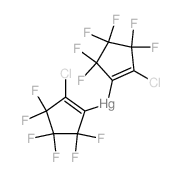 bis(2-chloro-3,3,4,4,5,5-hexafluorocyclopenten-1-yl)mercury Structure